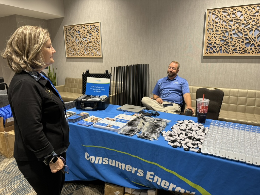 Women Veterans Conference 2026 — Vendor booth conversation