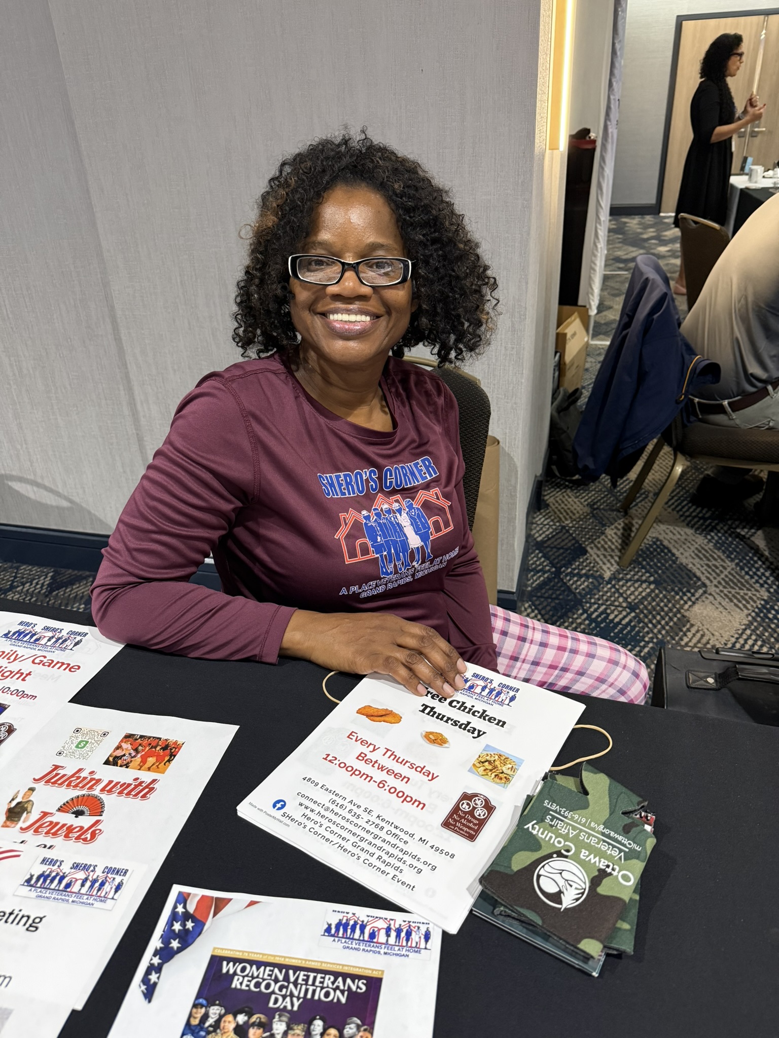 Women Veterans Conference 2026 — Vendor table portrait