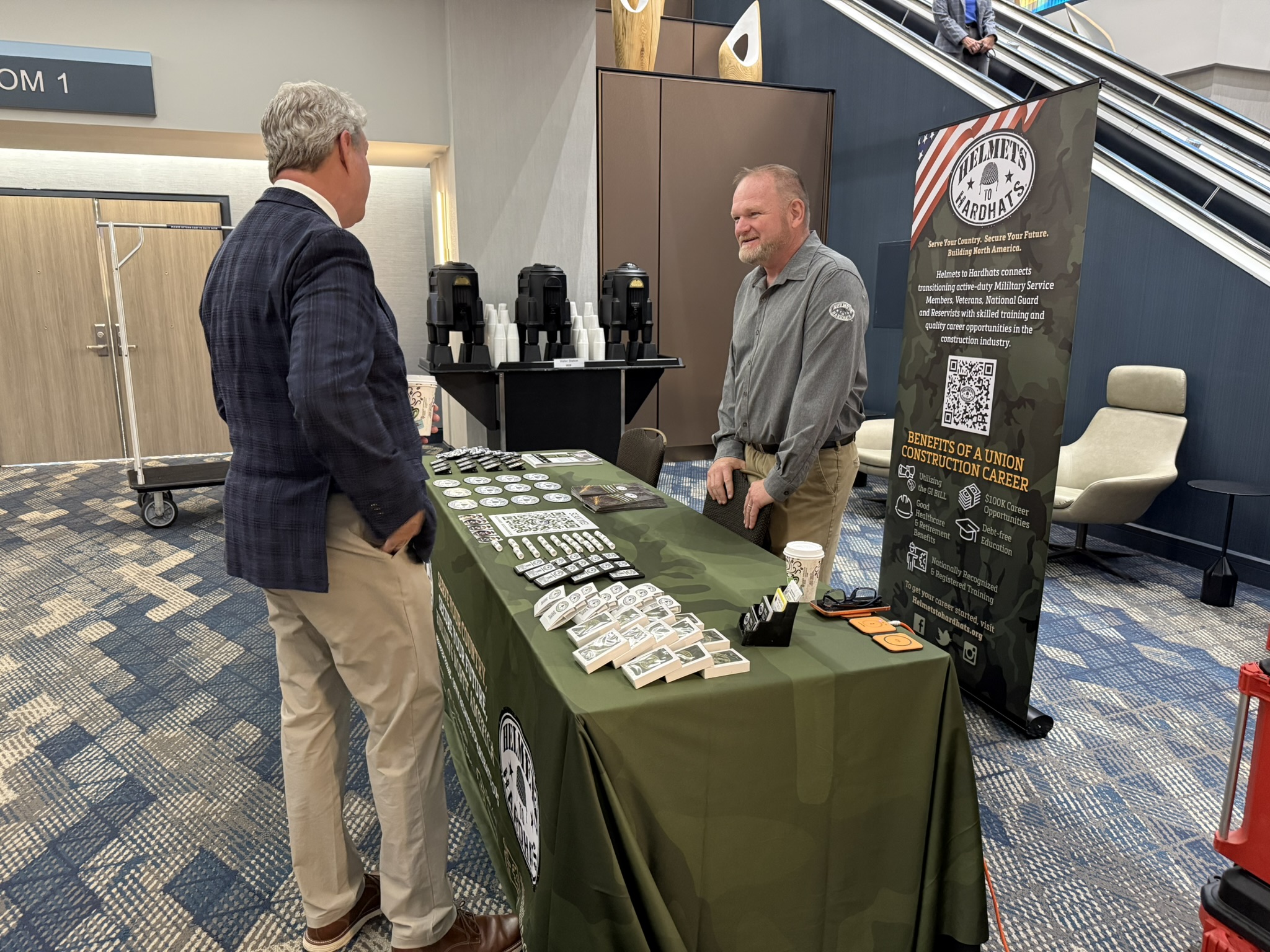 Women Veterans Conference 2026 — Coffee vendor booth