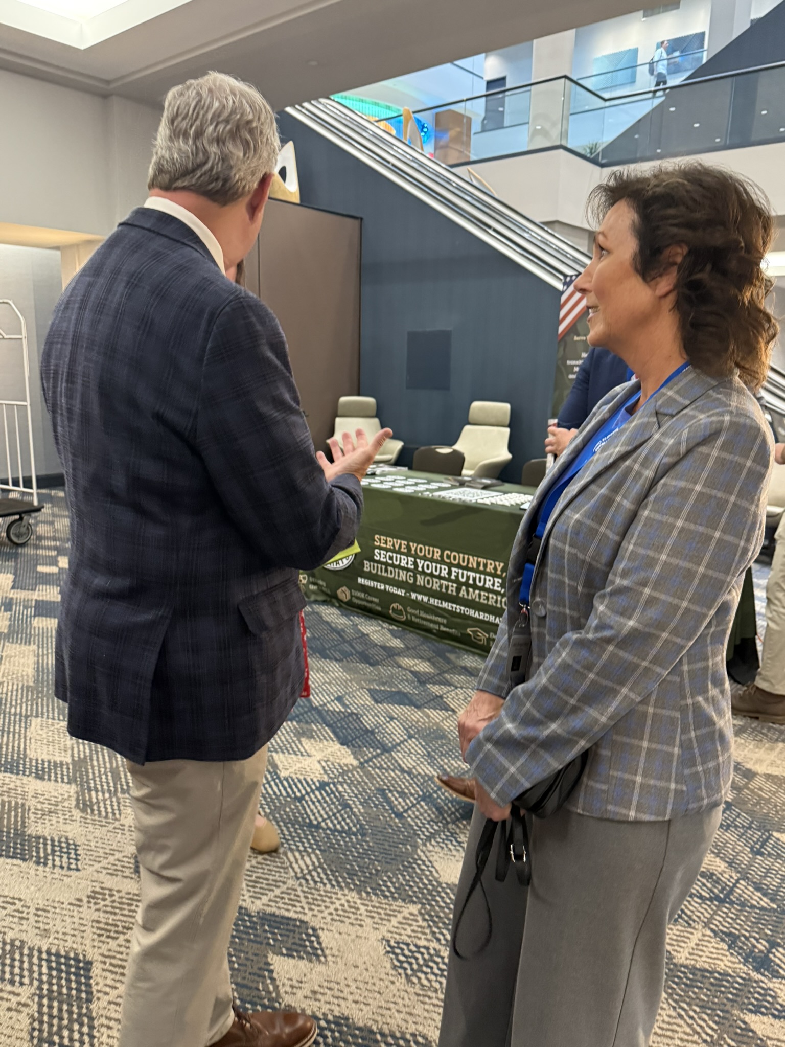 Women Veterans Conference 2026 — Vendor booth discussion