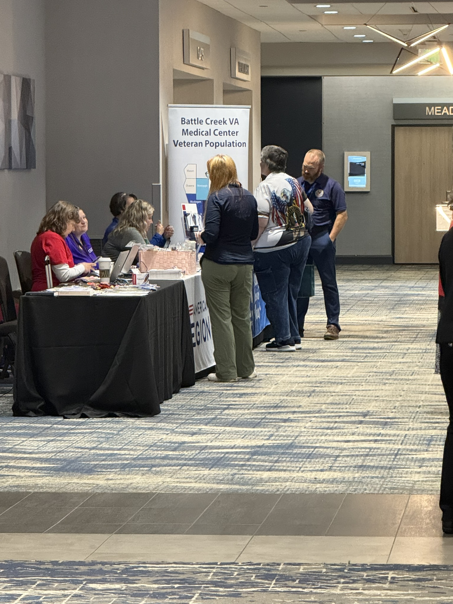 Women Veterans Conference 2026 — Vendor booths hallway