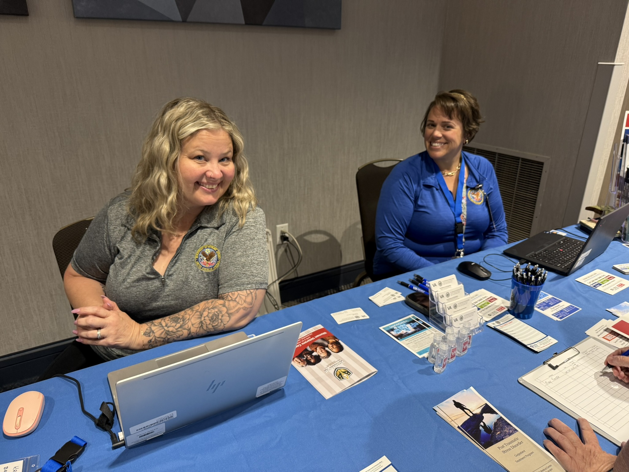 Women Veterans Conference 2026 — Information table staff