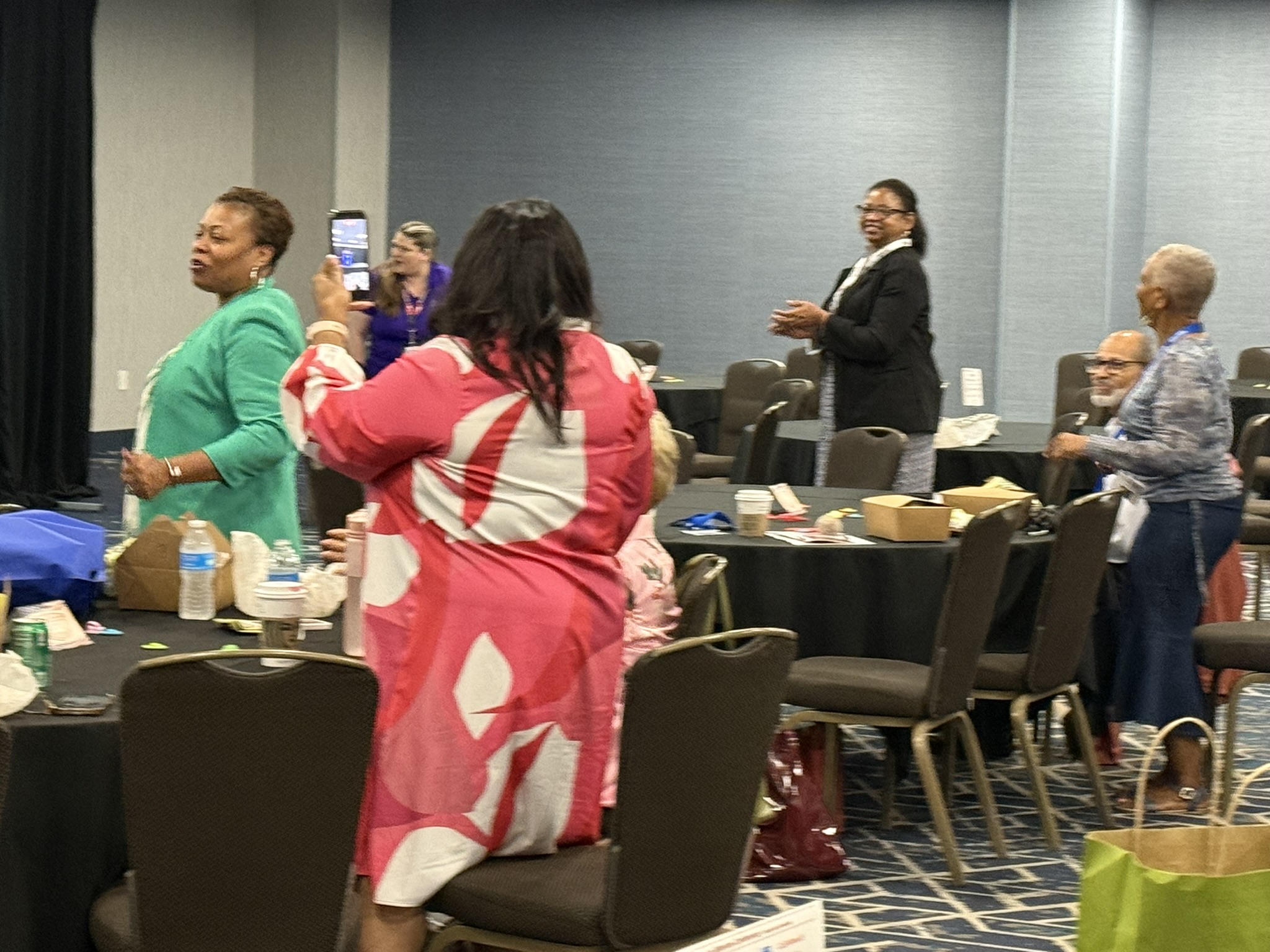 Women Veterans Conference 2026 — Attendees mingling tables
