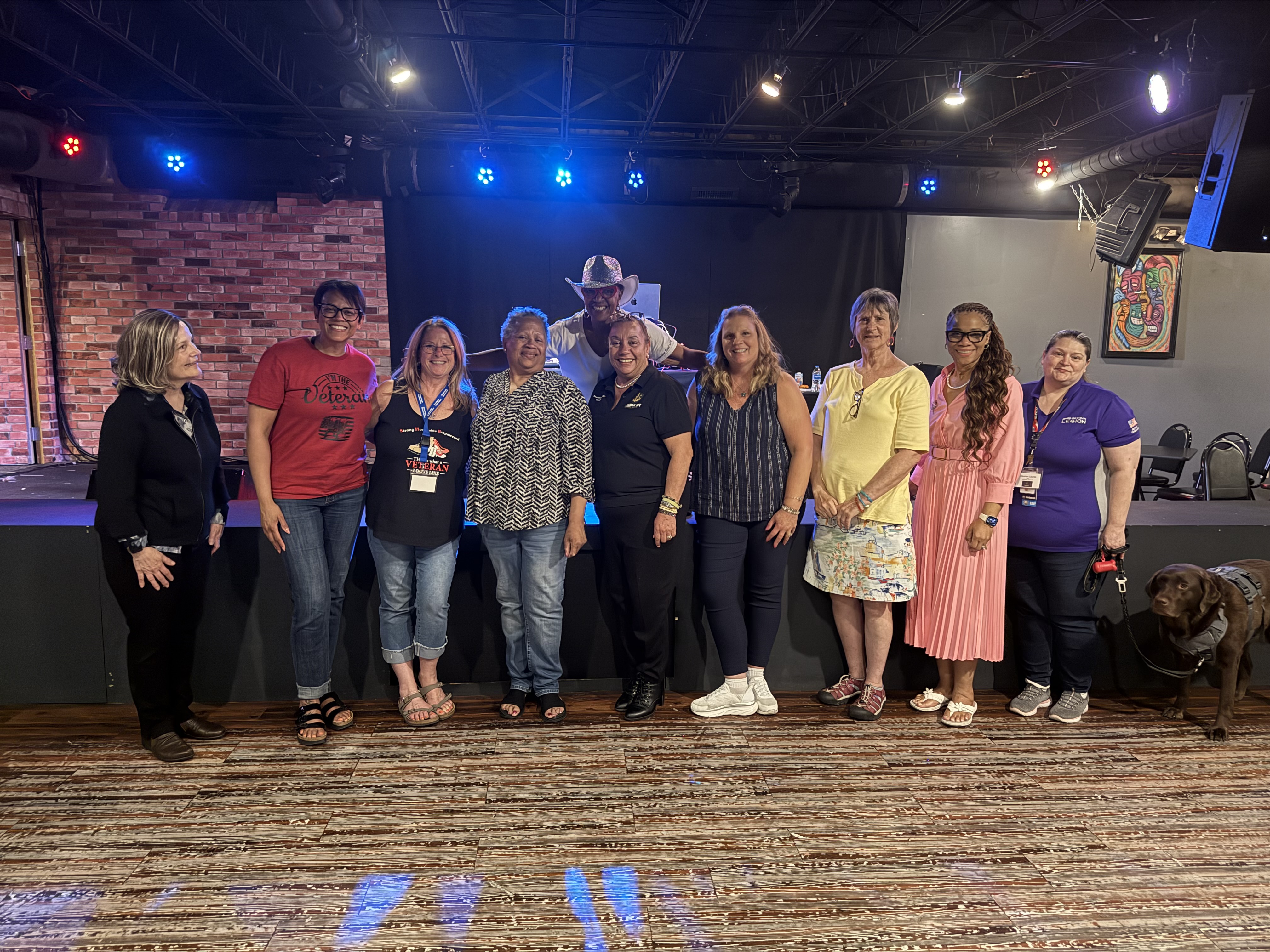 Women Veterans Conference 2026 — Group photo stage