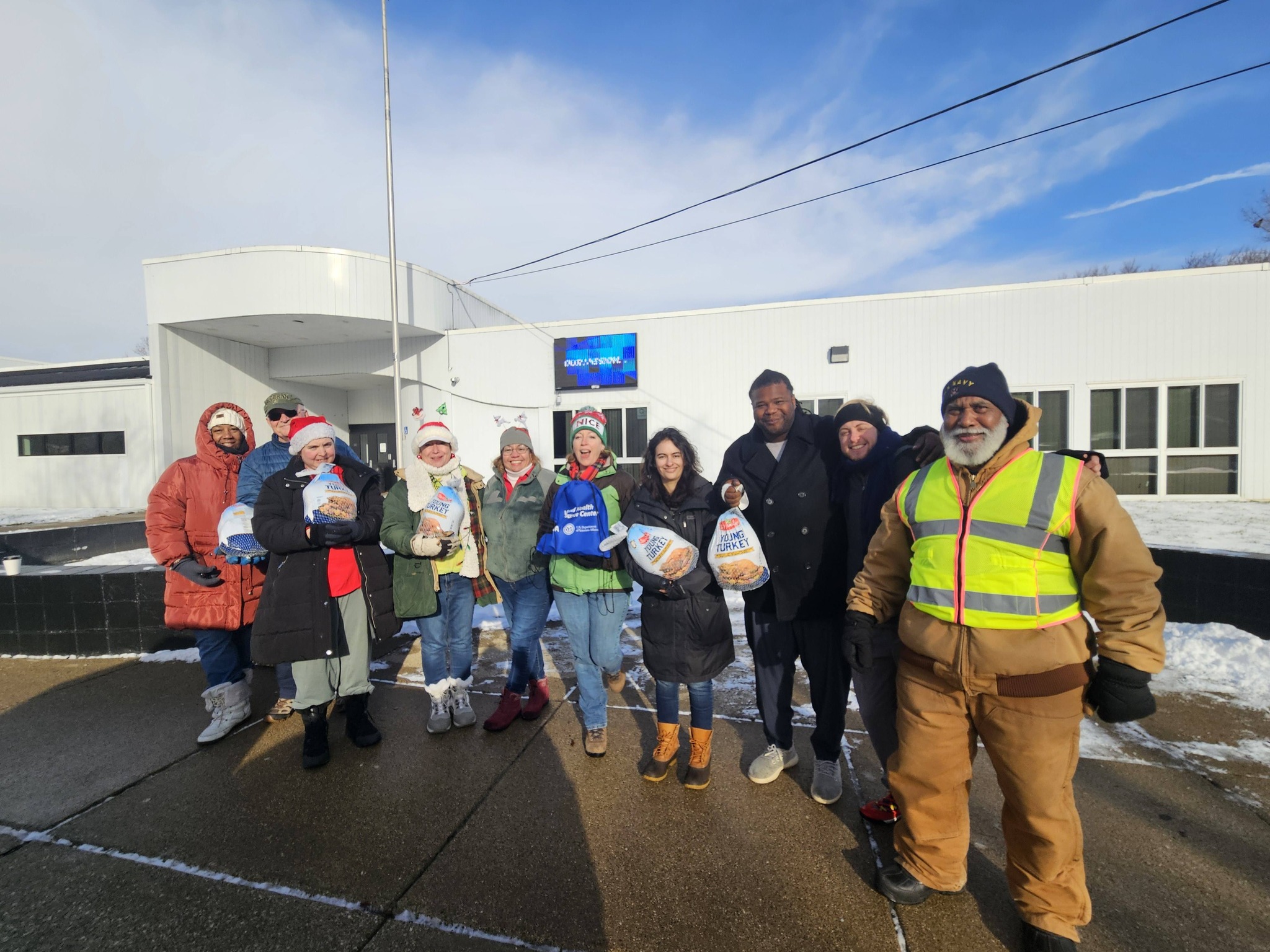 Full team ready to serve