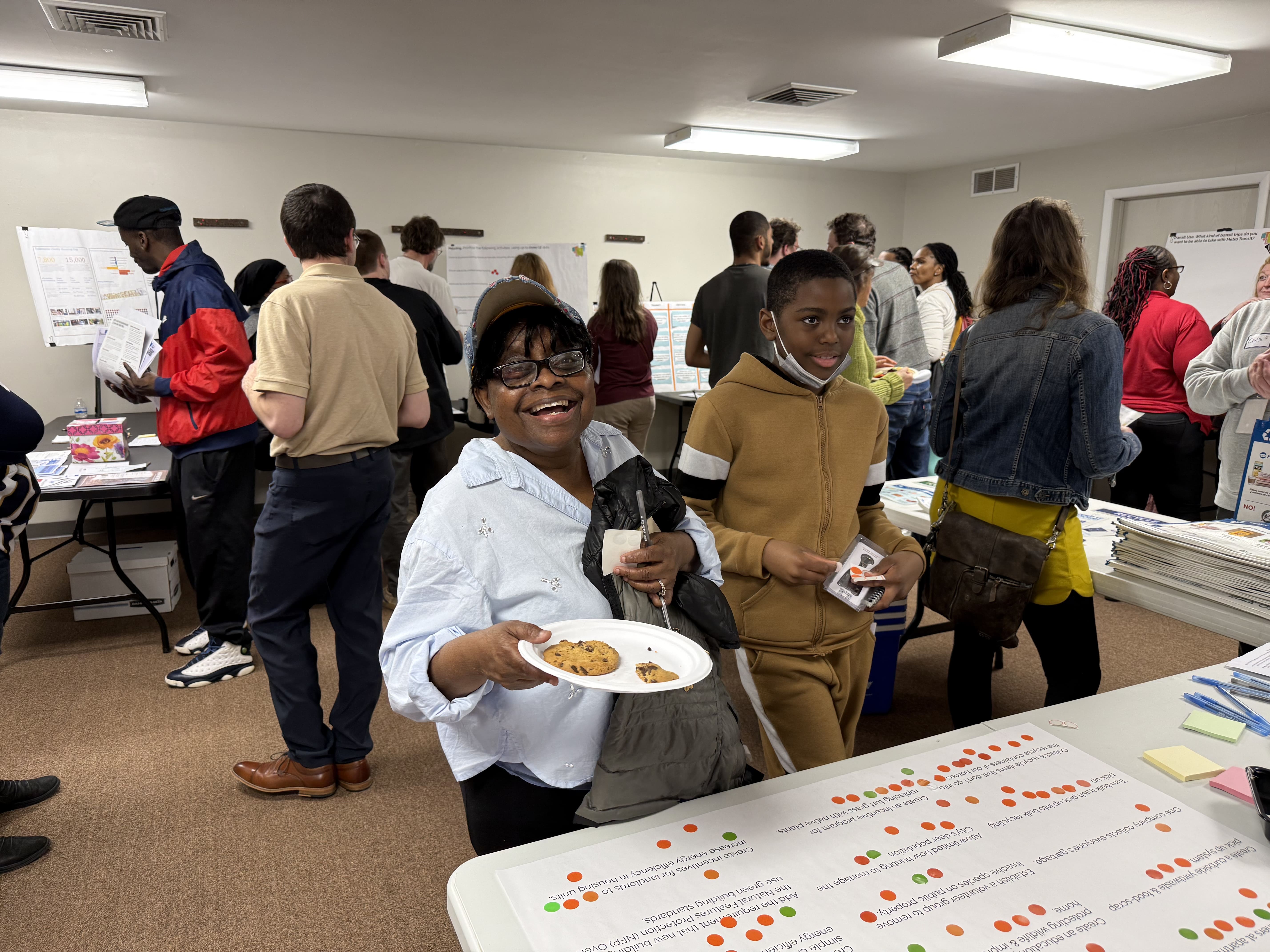 Smiles at community event