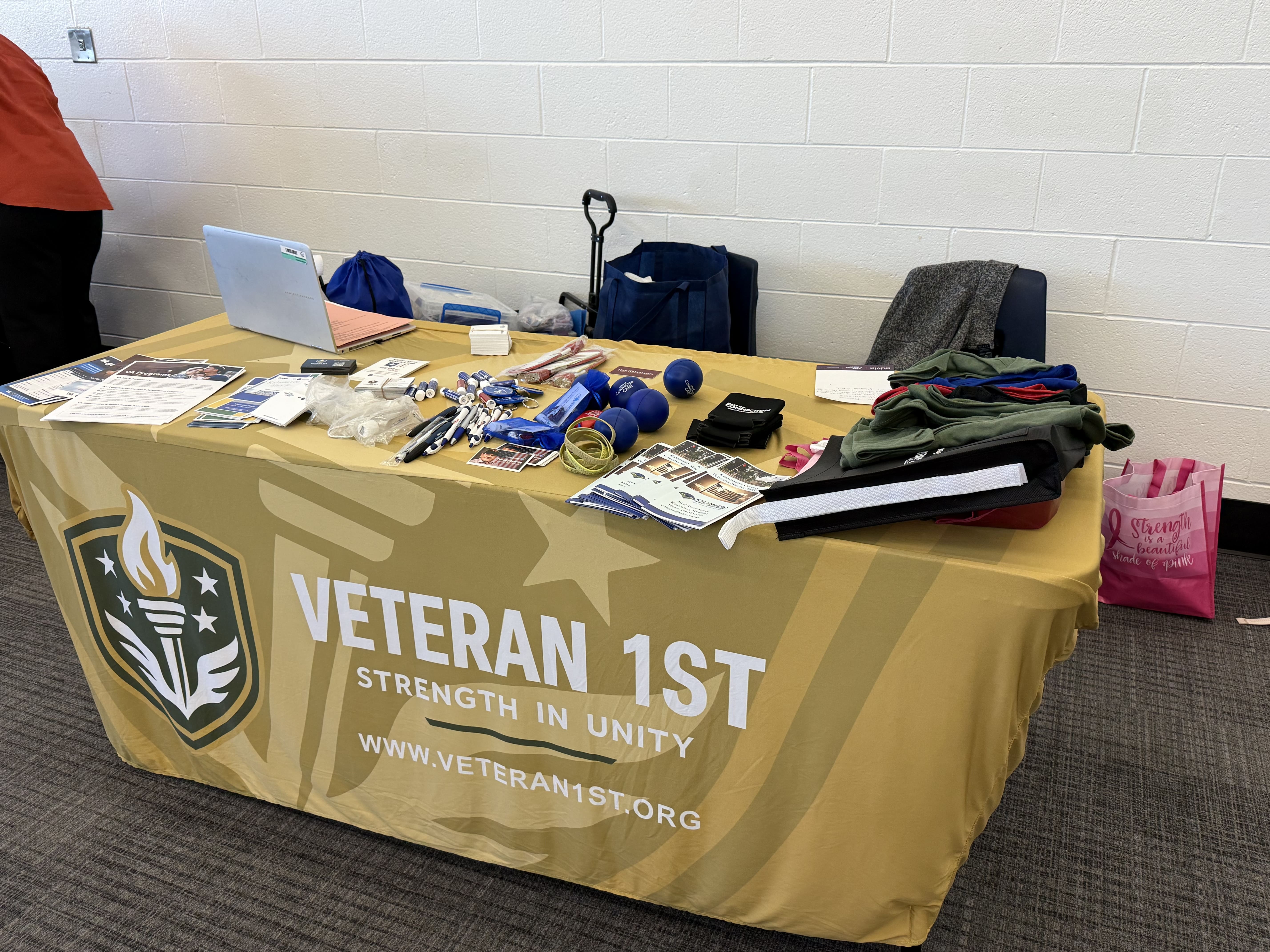 Veterans 1st table setup