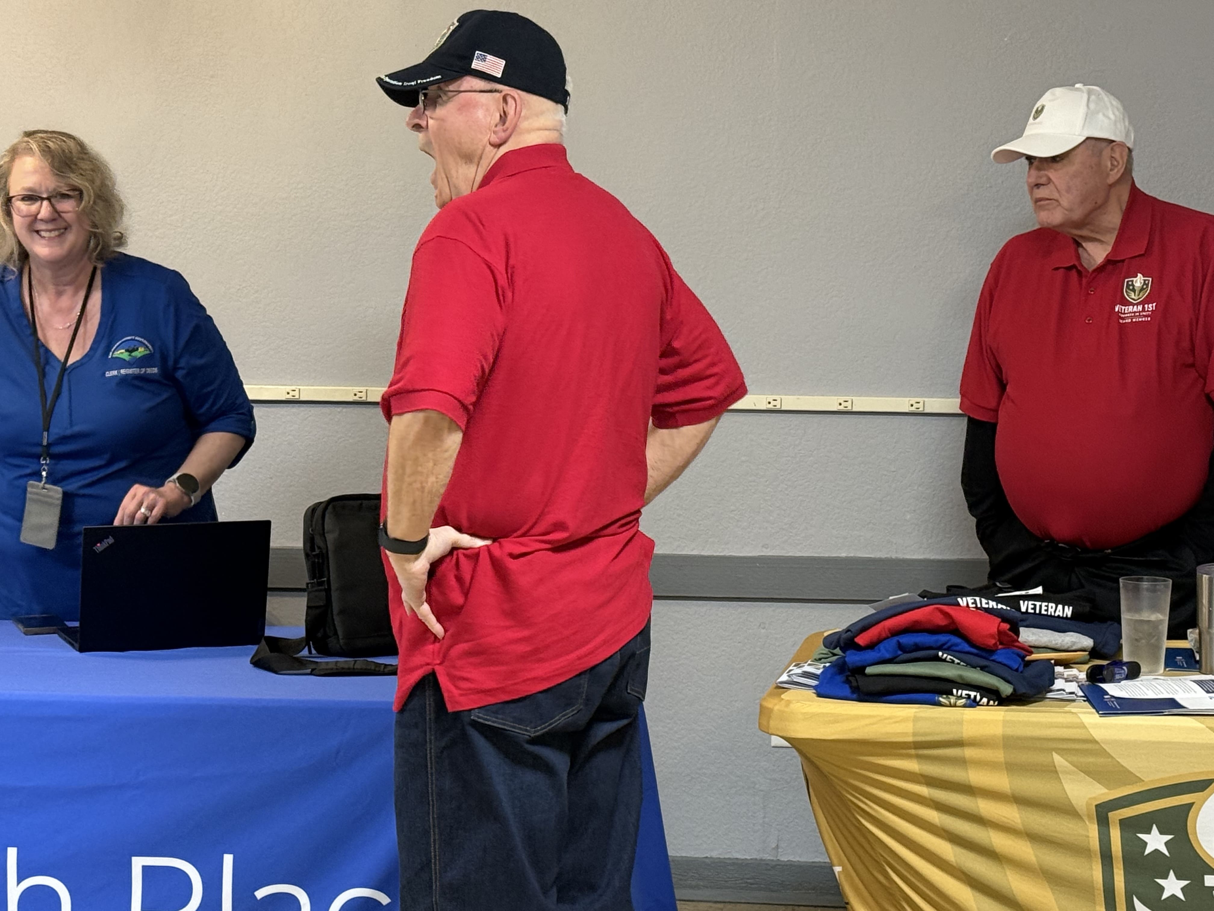 Veteran browsing booths